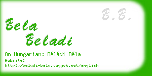 bela beladi business card
